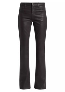 L'Agence Ruth Coated High-Rise Straight Jeans