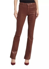 L'Agence Ruth Coated High-Rise Straight Pants