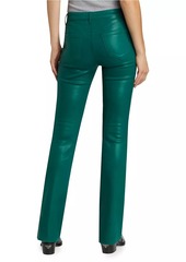 L'Agence Ruth Coated Straight-Leg Jeans