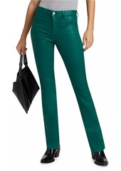 L'Agence Ruth Coated Straight-Leg Jeans