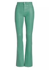 L'Agence Ruth Mid-Rise Coated Straight Jeans