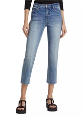 L'Agence Sada High-Rise Slim Crop Jeans
