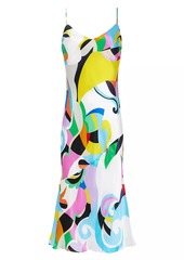 L'Agence Seridie Kaleidoscope Silk Slip Dress
