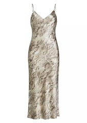 L'Agence Seridie Silk Midi-Dress