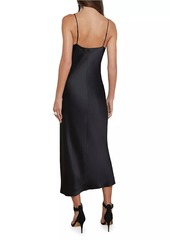 L'Agence Seridine Midi Slip Dress