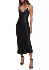 L'Agence Seridine Midi Slip Dress