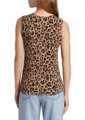 L'Agence Shelly Leopard-Print Tank Top