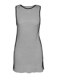 L'Agence Shimmer & Shine Covers Angela Crochet Cover-Up Dress