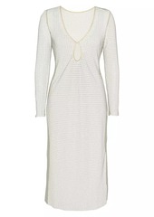 L'Agence Shimmer & Shine Covers Sara Crochet Cover-Up Dress