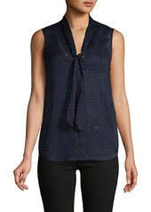 L'Agence Sleeveless Button-Front Top