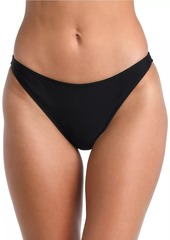 L'Agence Solids Jean Scoop-Front Bikini Bottom