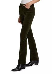 L'Agence Stevie High-Rise Velvet Straight-Leg Jeans