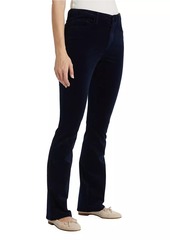 L'Agence Stevie Velvet High-Rise Boot-Cut Pants