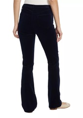 L'Agence Stevie Velvet High-Rise Boot-Cut Pants