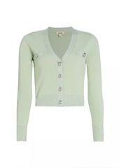 L'Agence Taya Knit Crop Cardigan