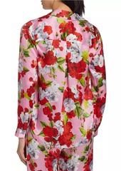 L'Agence Tyler Floral Silk Blouse