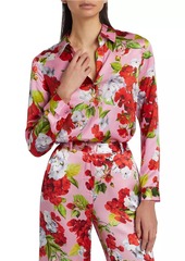 L'Agence Tyler Floral Silk Blouse