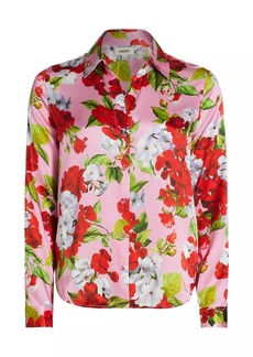 L'Agence Tyler Floral Silk Blouse
