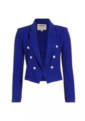 L'Agence Wayne Cropped Double-Breasted Jacket
