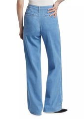 L'Agence Weston Denim High-Rise Wide-Leg Trousers