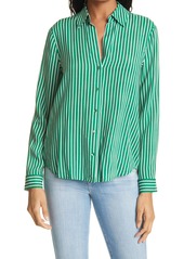 L'AGENCE Holly Stripe Button-Up Shirt