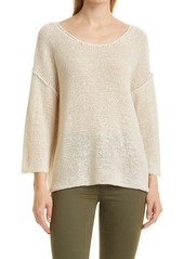 L'AGENCE Laura Pullover Sweater in Natural at Nordstrom