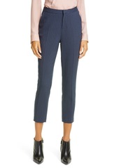 Women's L'Agence Sawyer Pinstripe Crop Trousers