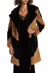 L'Agence Zoya Faux-Fur Belted Coat