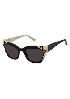 L.A.M.B. 49MM Clubmaster Cat Eye Sunglasses