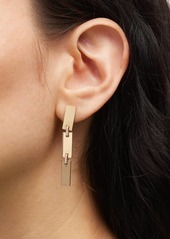 Lana 14K Gold Flawless Tag Link Drop Earrings With Diamonds