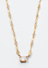 LANA 14k Gold Emerald-Cut Diamond Pendant Necklace