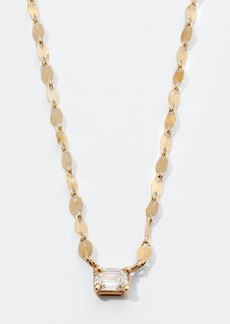 LANA 14k Gold Emerald-Cut Diamond Pendant Necklace