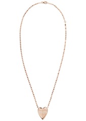 Lana Jewelry 14K Rose Gold 0.14 ct. tw. Diamond Taken Heart Necklace