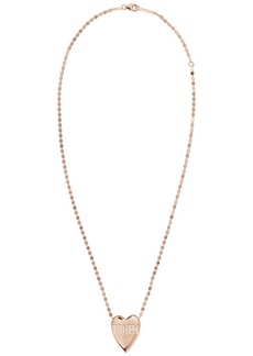 Lana Jewelry 14K Rose Gold 0.14 ct. tw. Diamond Taken Heart Necklace