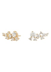 Lana Diamond Cluster Stud Earrings in Yellow Gold at Nordstrom
