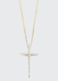 LANA Flawless Skinny Pointed Cross Pendant Necklace