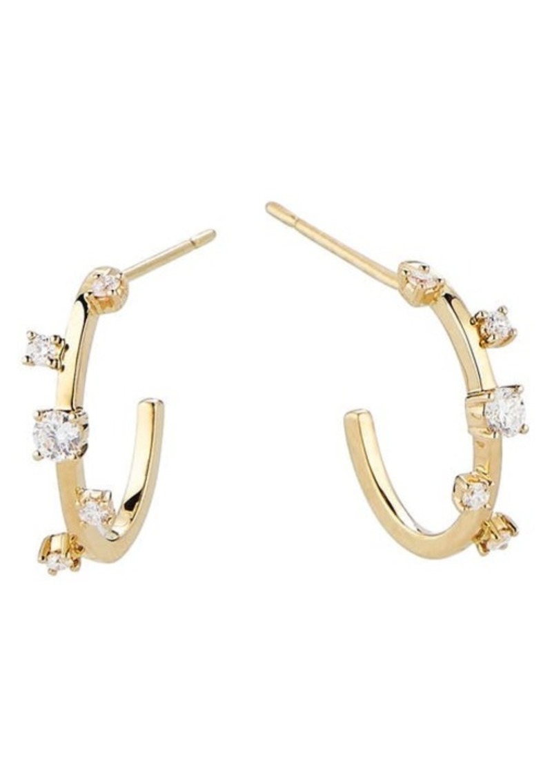 Lana Multi Diamond Hoop Earrings
