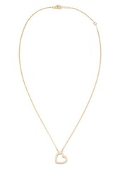 Lana Jewelry Small Heart Pendant Necklace in Yellow Gold/diamond at Nordstrom