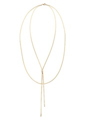 Lana Jewelry Blake Liquid Gold Lariat Necklace in Yellow Gold at Nordstrom