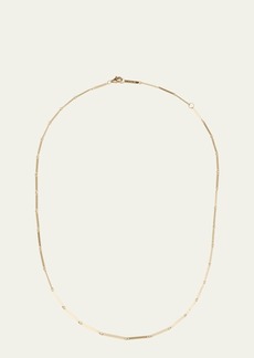 LANA 14K Yellow Gold Laser Rectangle Chain Necklace  18
