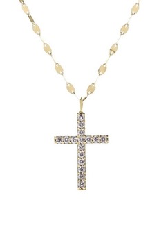Lana Diamond Cross Pendant Necklace