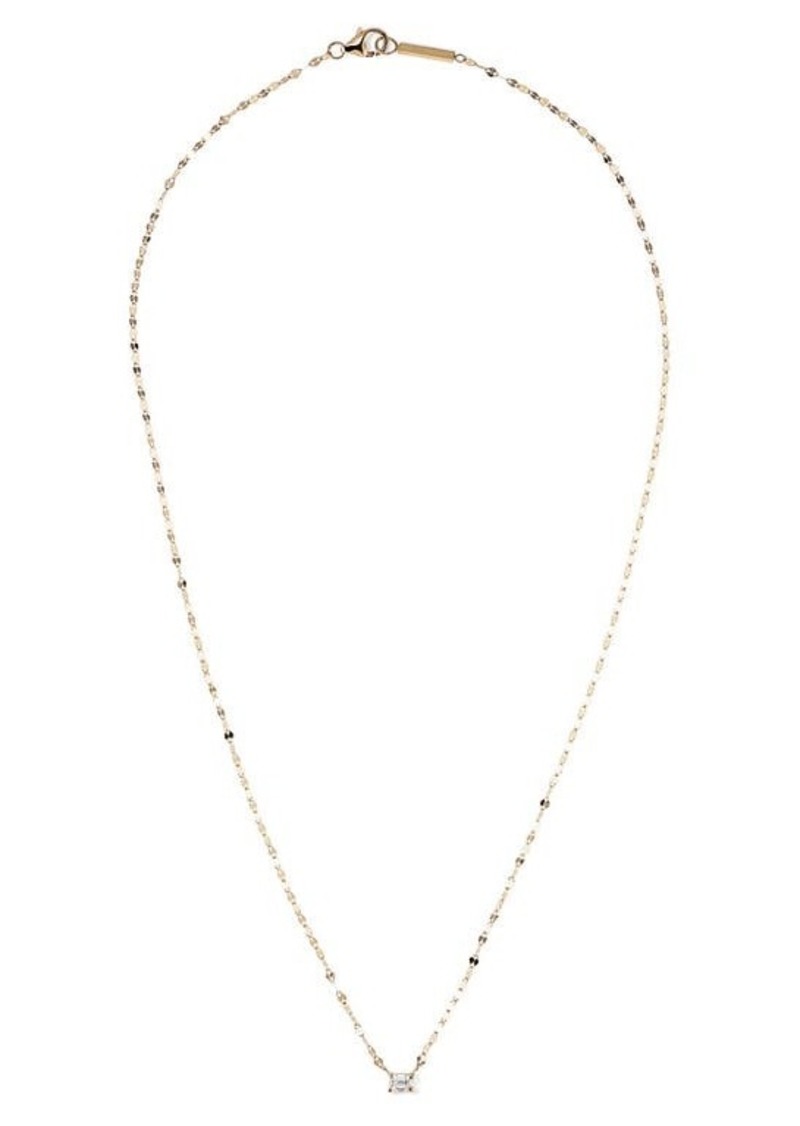 Lana Emerald Cut Diamond Pendant Necklace