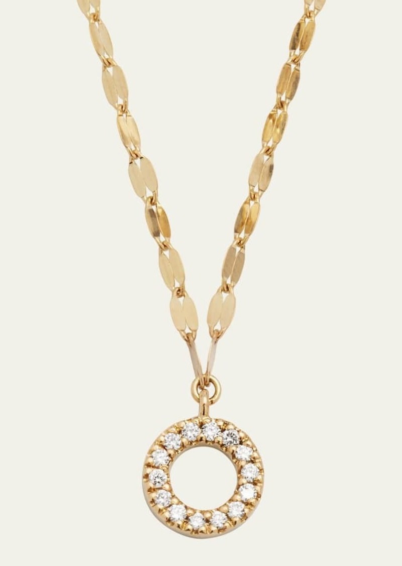 LANA Flawless 14k Gold Open Circle Pendant Necklace