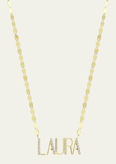 LANA Gold Personalized Five-Letter Pendant Necklace w/ Diamonds