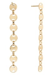 Lana Jewelry Small Rodeo Chain Linear Earrings in Yellow Gold at Nordstrom