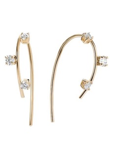 Lana Mini Solo Hooked on Diamond Threader Earrings