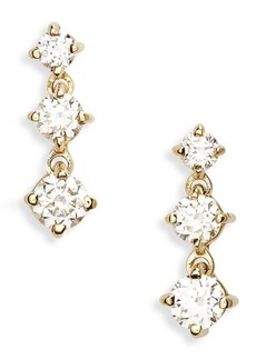 Lana Solo Diamond Charm Stud Earrings