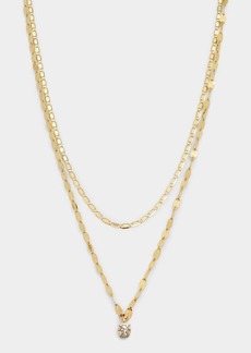 LANA Solo Double-Strand Necklace with Diamond