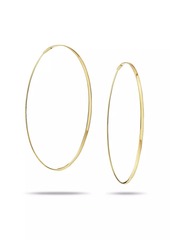 Lana Large Flat Magic 14K Yellow Gold Hoop Earrings/2.5"