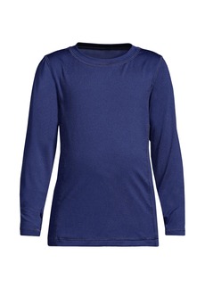 Lands' End Boys Child Thermal Base Layer Long Sleeve Underwear Thermaskin Crew Neck Shirt